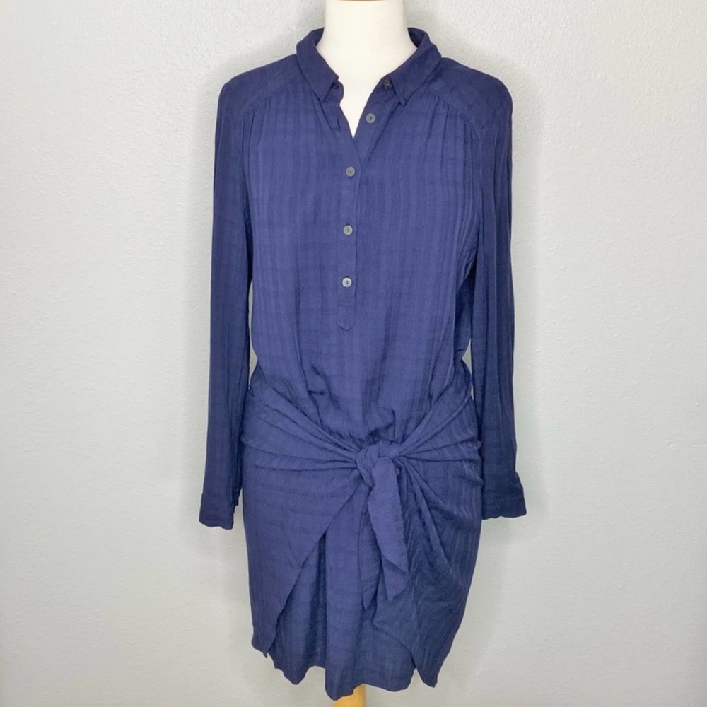 💙 Maeve Navy Bloomsbury Tie Dress 10